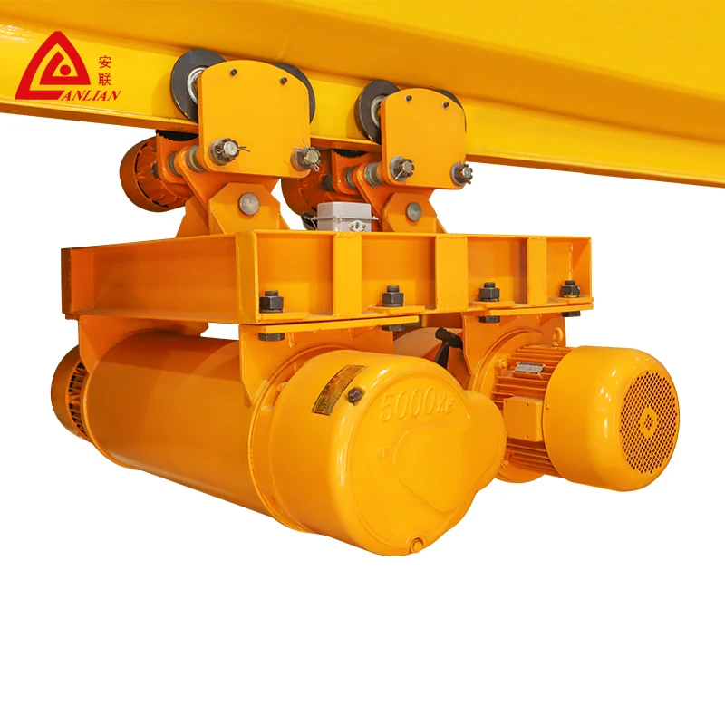 Fully Functional Ceiling Mounted 1 Ton Electric Hoist for Lifting Objects on the Construction Site