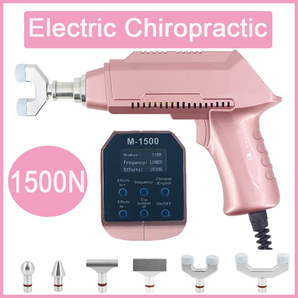 

New Chiropractic Adjusting Tool 1500N Electric Correction Gun Impulse Therapy Spine Cervical Home Use Massager