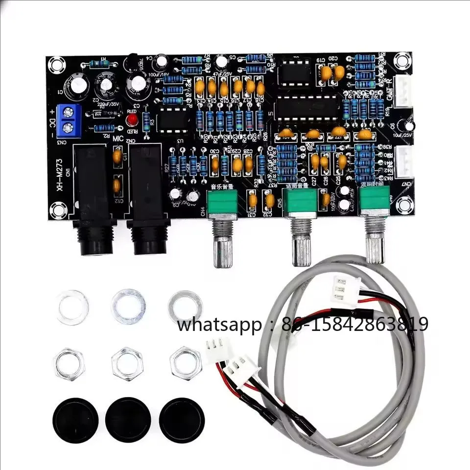 XH-M273 Karaoke Reverb Board, PT2399 Microphone Mixer Amplifier Board, DC12-24V