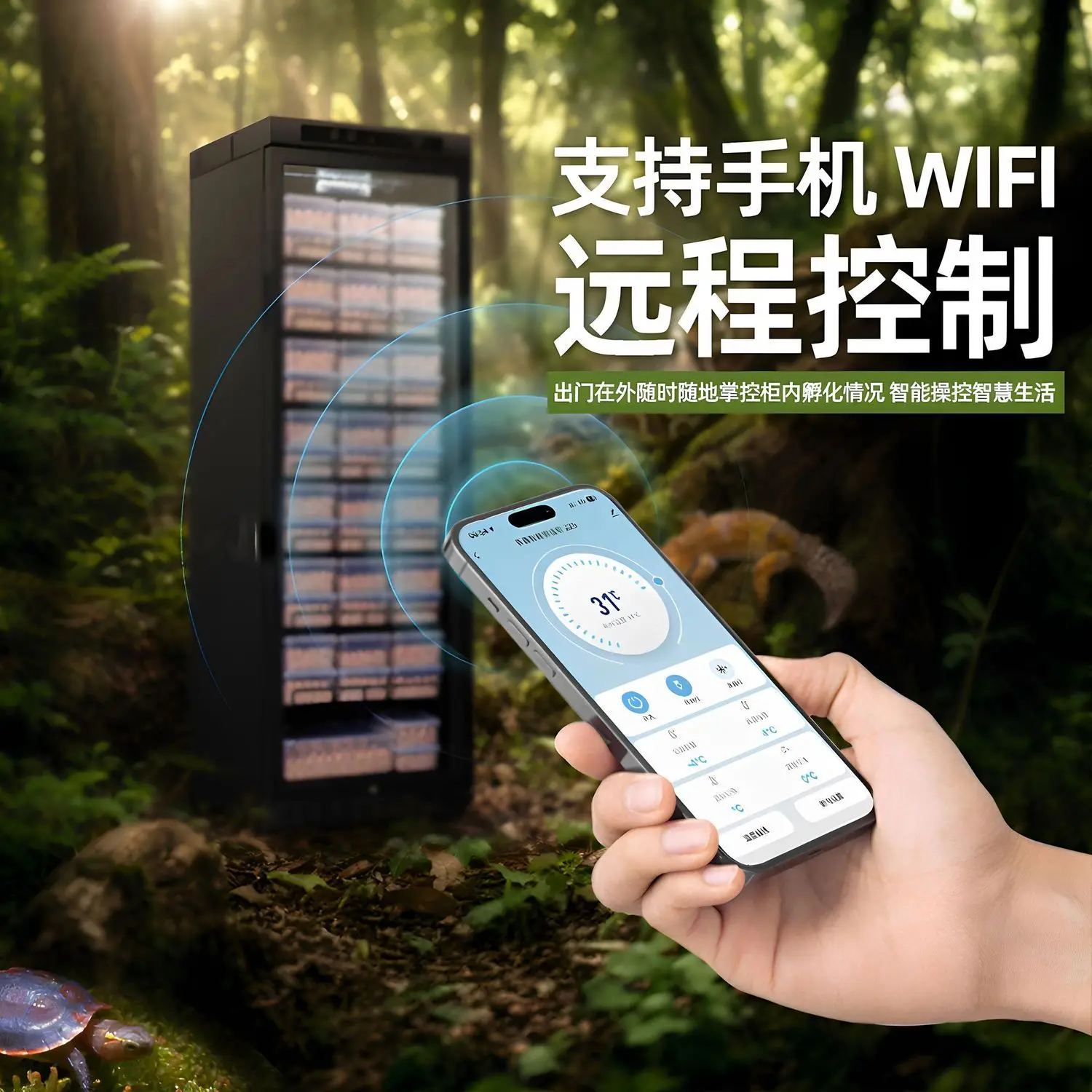 Turtle incubator intelligent automatic temperature control incubator hibernation winter mobile phone remote constant temperature