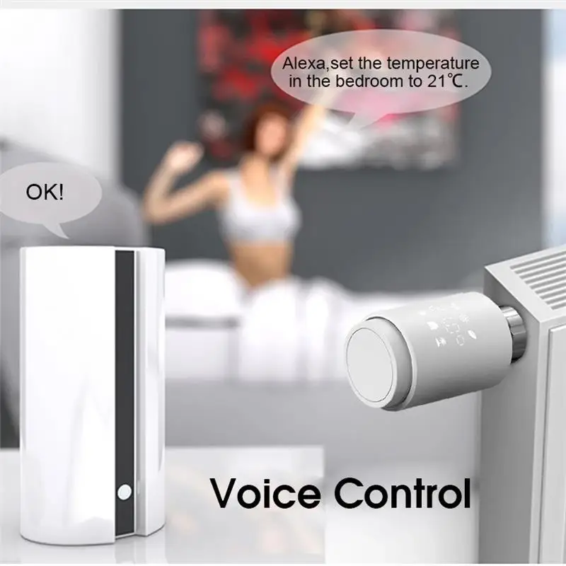 Tuya Zigbee 스마트 heizkrrper termostate Thermost Ventil Vertikale 몽타지 컨트롤, 설치 Arbeit mit Alexa,Google Hause