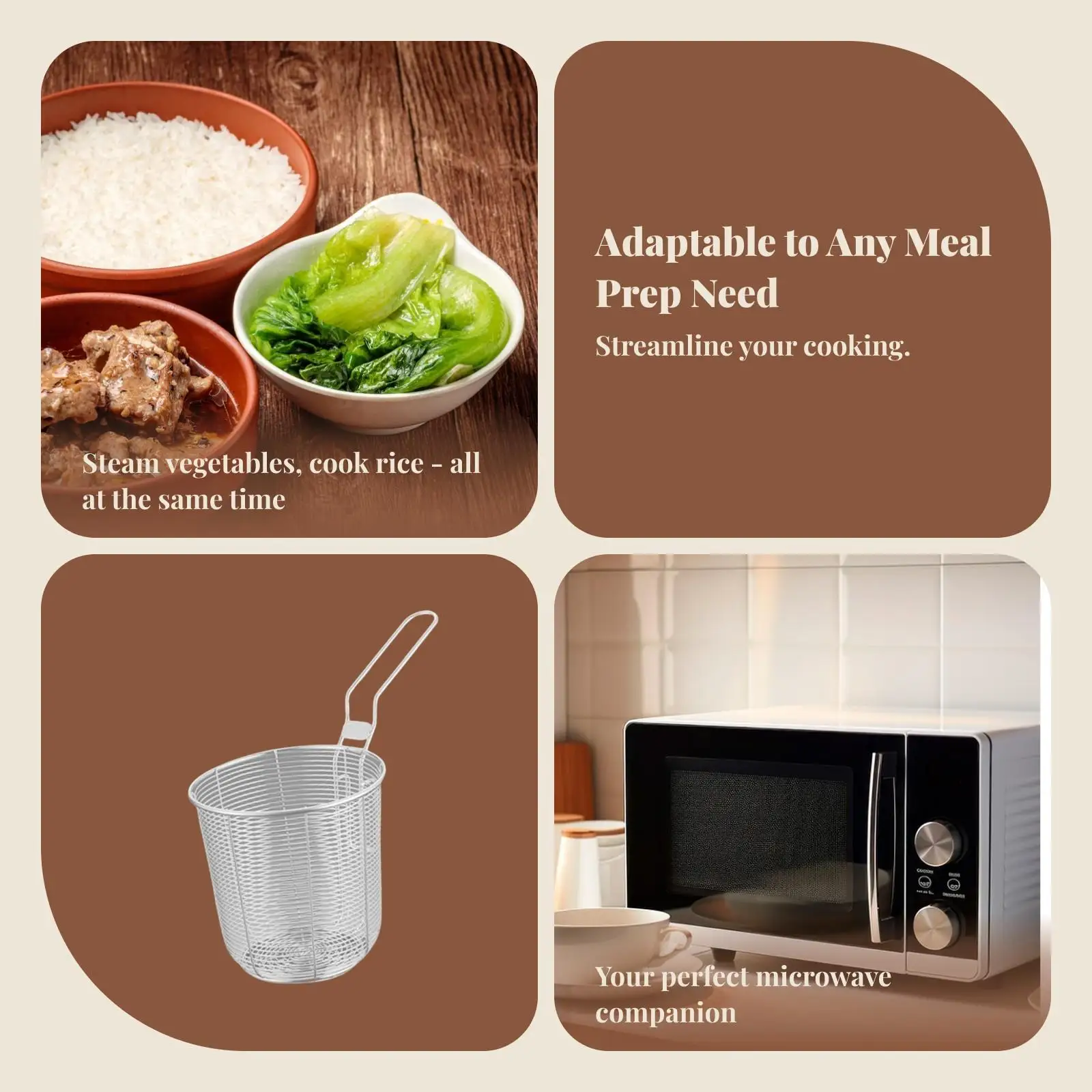 ご飯調理用電子レンジスチーマー、ポータブルランチコンテナ、オートミール用電子レンジ調理器具