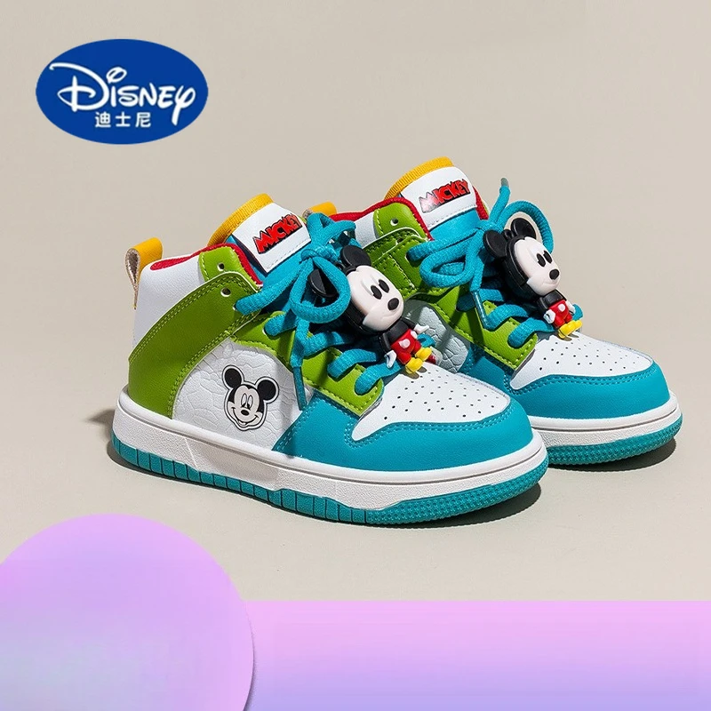 baskets-montantes-disney-kids'-2025-chaussures-de-skate-tendance-pour-garcons-chaussures-de-sport-decontractees-pour-grands-enfants