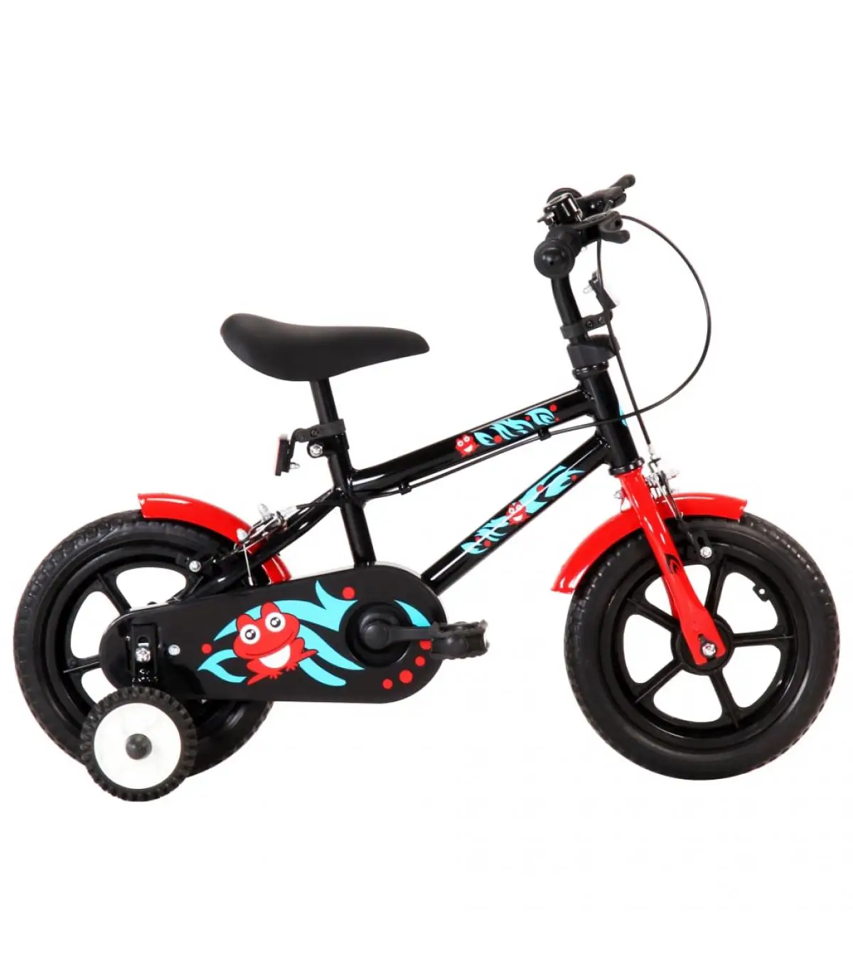 Children's bicycle bicycles 12 inches black and red