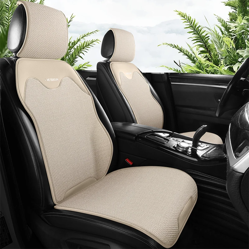 2022 new car seat seat cover all-inclusive four seasons universal linen special car seat cover cover hood full enclosure network