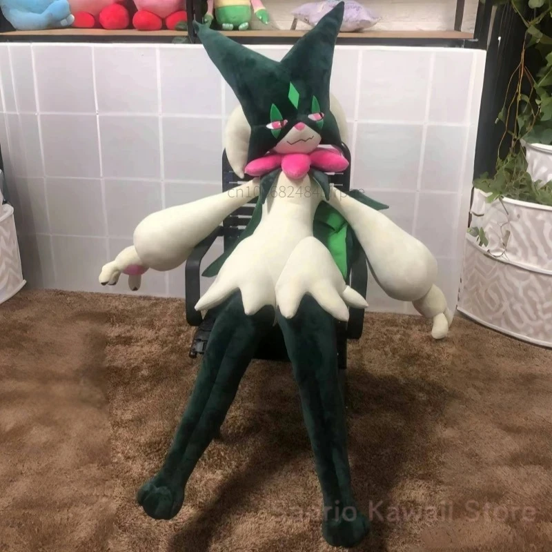 150CM Giant Pokemon Kawaii Meowscarada Plush Cartoon Anime Plushies Comfortable Soft Doll Room Cushion Decor Children\'s Toy Gift