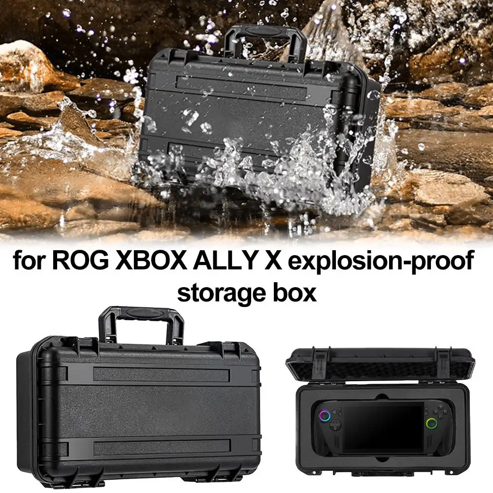 

Жесткий чехол для портативной консоли ROG Ally X, водонепроницаемый противоударный защитный чехол для хранения с ручкой, аксессуары для игровых устройств I9F5