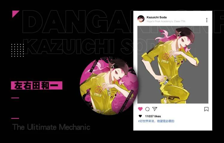 アニメダンガンロンパ Mioda いぶき霧切響子やすひろたえこ常盤谷和一左右田コスプレバッジトランスカードカードマスコットギフト