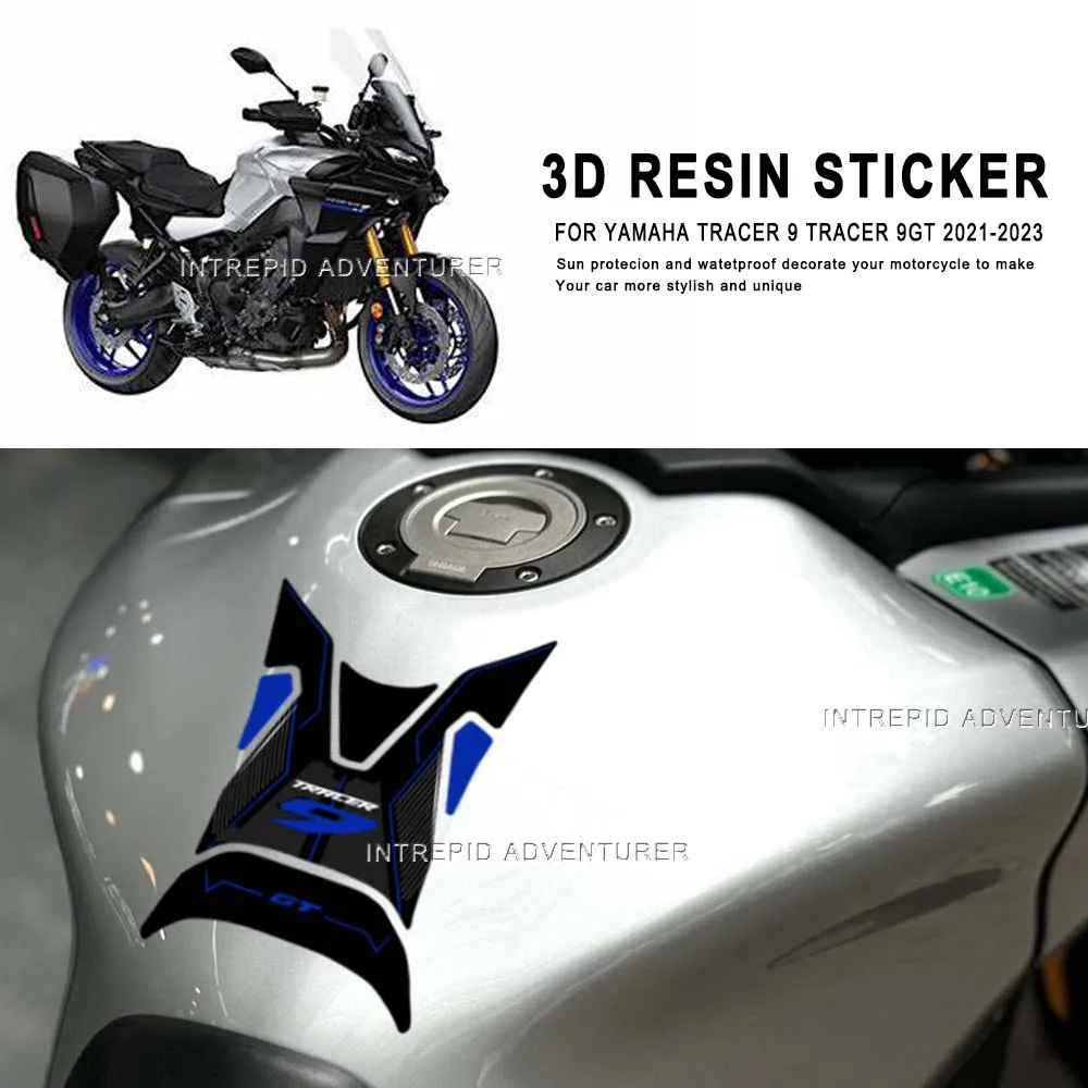 

For Yamaha Tracer 9 Tracer 9GT 2021-2023 Motorcycle Fule Tank Pad Protective Sticker 3D Epoxy Resin Sticker Waterproof