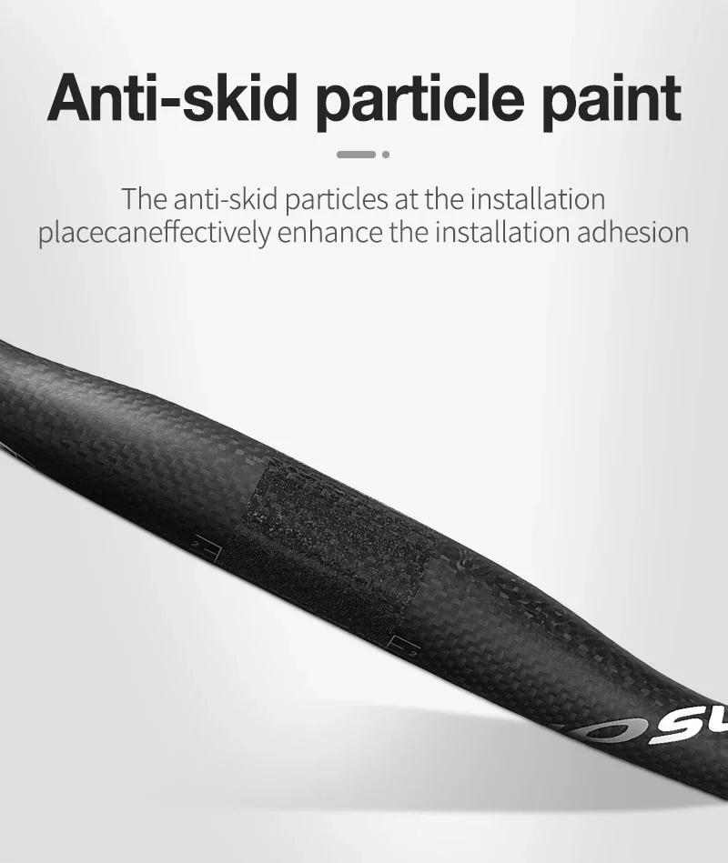 3K Matte Frosted Carbon Fiber Mountainbike MTB Lenker 31,8 mm Durchmesser Benutzerdefinierte Länge Optionen 600 mm bis 740 mm – Detail 8