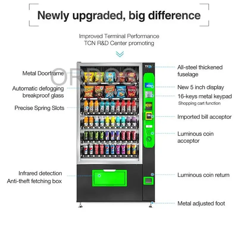 Customized Drink Snack Vending Combo Vending Machine