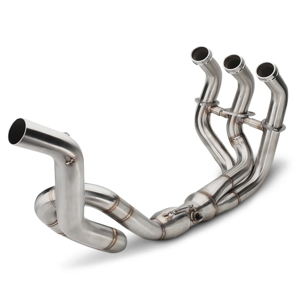For YAMAHA MT09 FZ09 XSR900 2014-2020 Motorcycle Exhaust System Modify Stainless Roundabout Lengthen Front Header Pipe 51mm Tube