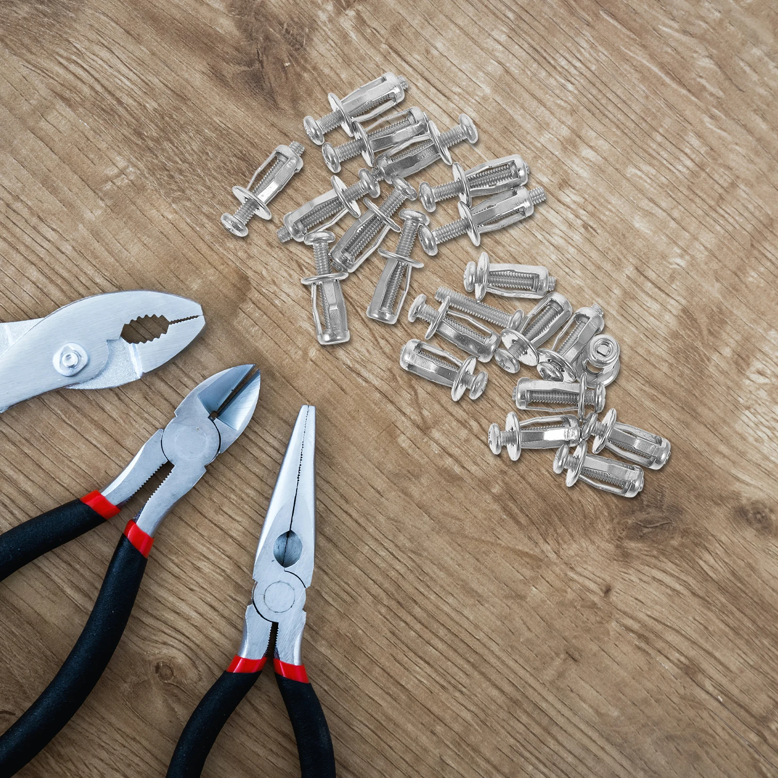 

1 set License Plate Screws Nuts Expansion Fasteners For Auto Car Repair Jack Nuts Petal Anchors Hollow Wall Threaded Screw