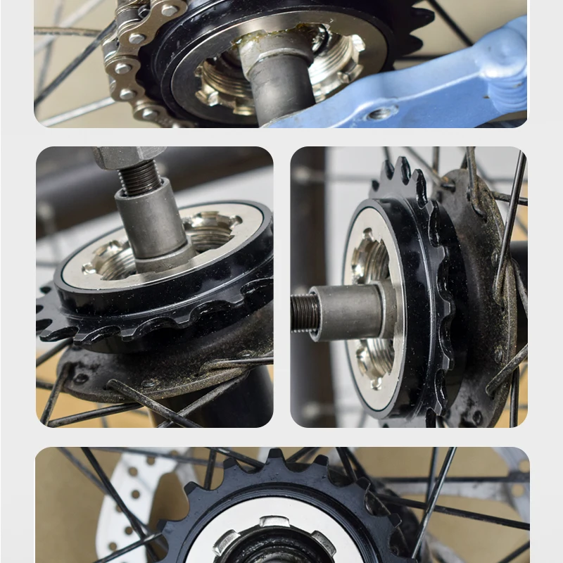 1 Stück VG SPORTS Single Speed Fahrradfreilauf kompatibel mit 1/2'' x 1/8'' Fahrradfreilauf Gewinde Freilauf Ersatzteile – Detail 16