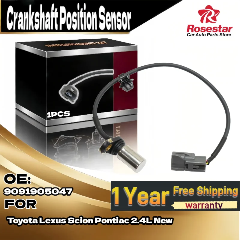 

9091905047 New Direct Fit Crankshaft Position Sensor for Toyota Lexus Scion Pontiac 2.4L