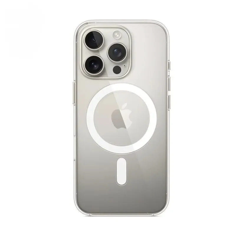 Luxury ClearสําหรับMagsafe Wireless Charge Matteเคสโทรศัพท์สําหรับiPhone 11 12 13 14 15 16 Pro Max Plusแม่เหล็กกันชนกรณี