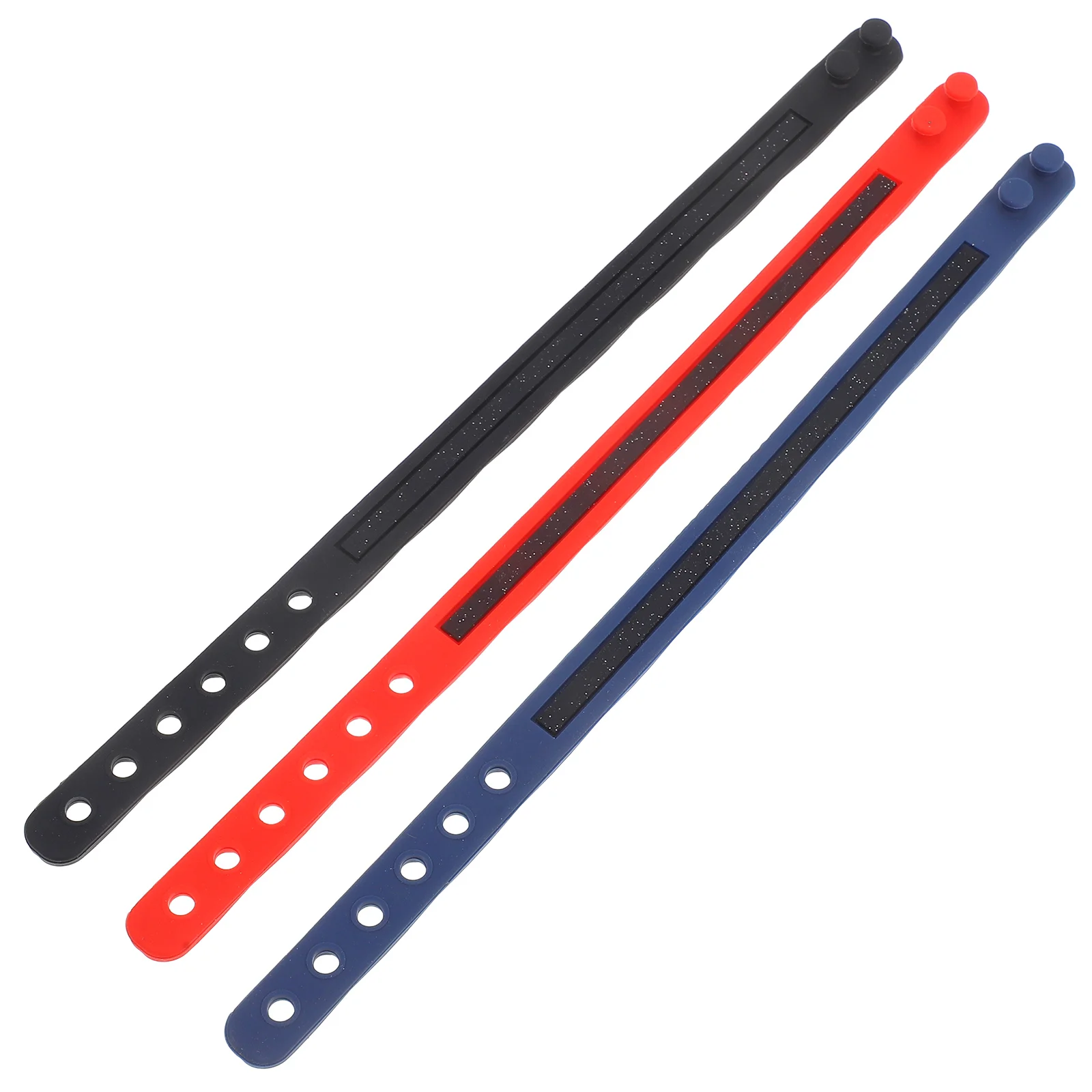 

3 Pcs Anti static Silicone Bracelet Wristband Unisex Fitness Sports Exercise Strap Cool Daily Use Safe Practical Gift