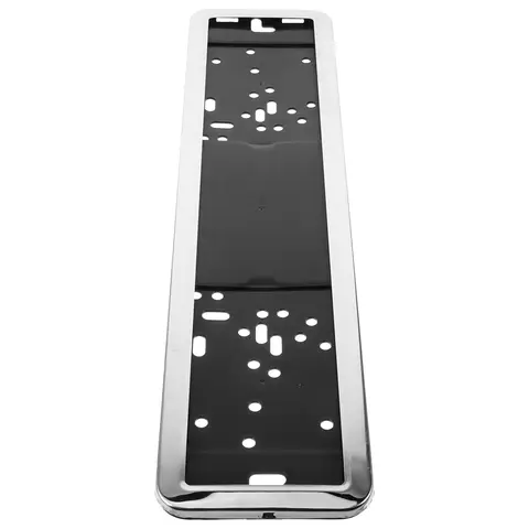 Eu 브래킷 용 스테인레스 스틸 라이센스 플레이트 프레임 스크래치 방지 내구성 금속 자동차 플레이트 프레임 LicensePlate 홀더 외관