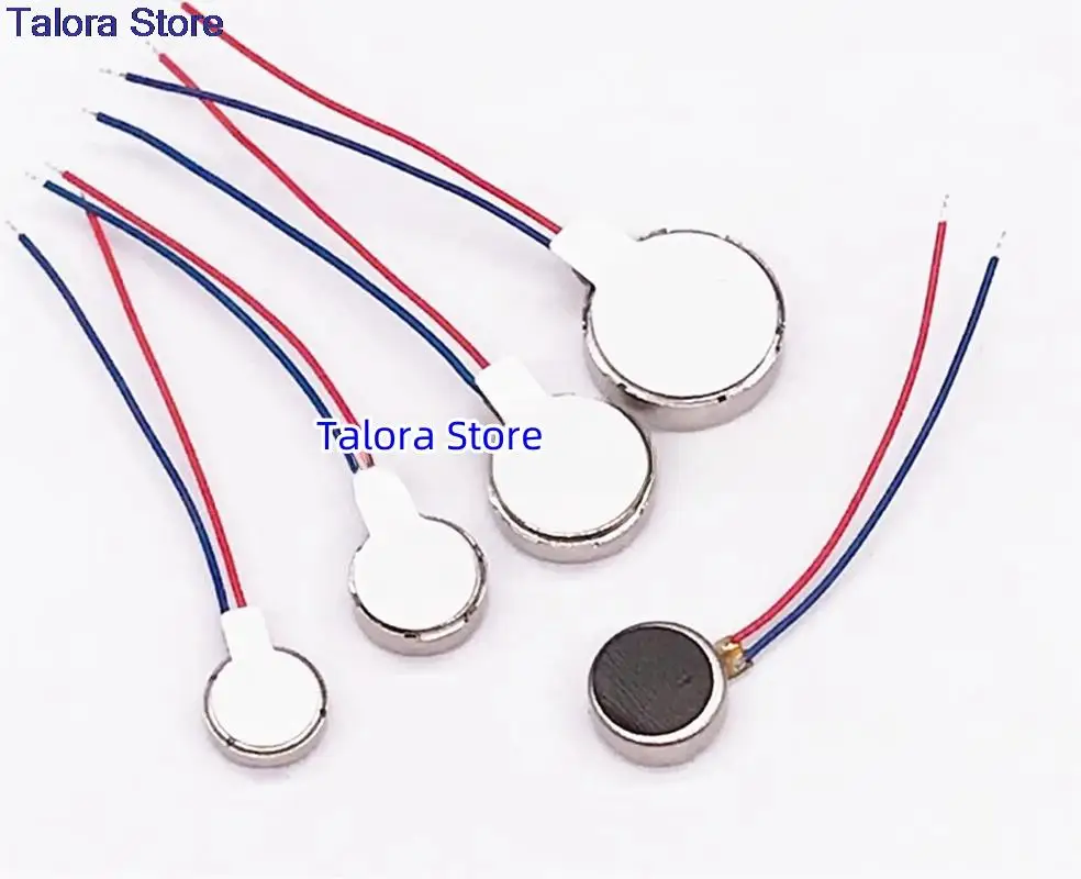 10PCS Mobile phone vibrator motor 1220 12*20MM 1227 12*27MM 1230 12*30MM 1320 13* 20MM DC 3V motor flat motor with wire micro