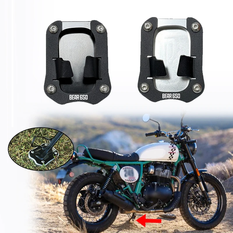 FOR BEAR 650 2025 2026 Motorcycle Enlarged Bracket Extension Plate Pad Side Bracket Accessories