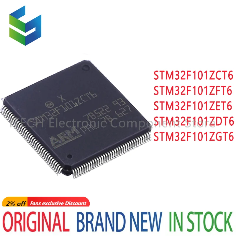 1PCS STM32F101ZCT6 STM32F101ZDT6 STM32F101ZET6 STM32F101ZFT6 STM32F101ZGT6 STM32F101 STM32F STM32 STM IC MCU Chip LQFP-144