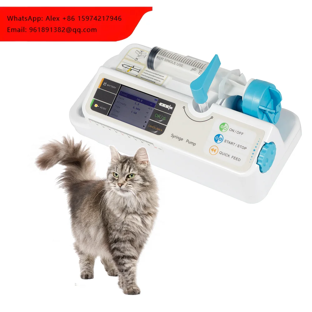 

VahnLing Automatic Veterinary Continuous Syringes Pump Vet For Animal Vet Syringe Set