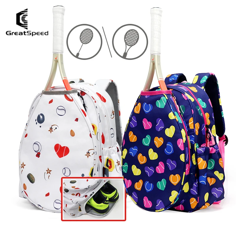 2022 New Women's Fashion Bag Tennis Backpack with Sneakers Compartment Adult Children Kids Racquet Sports Badminton Bag