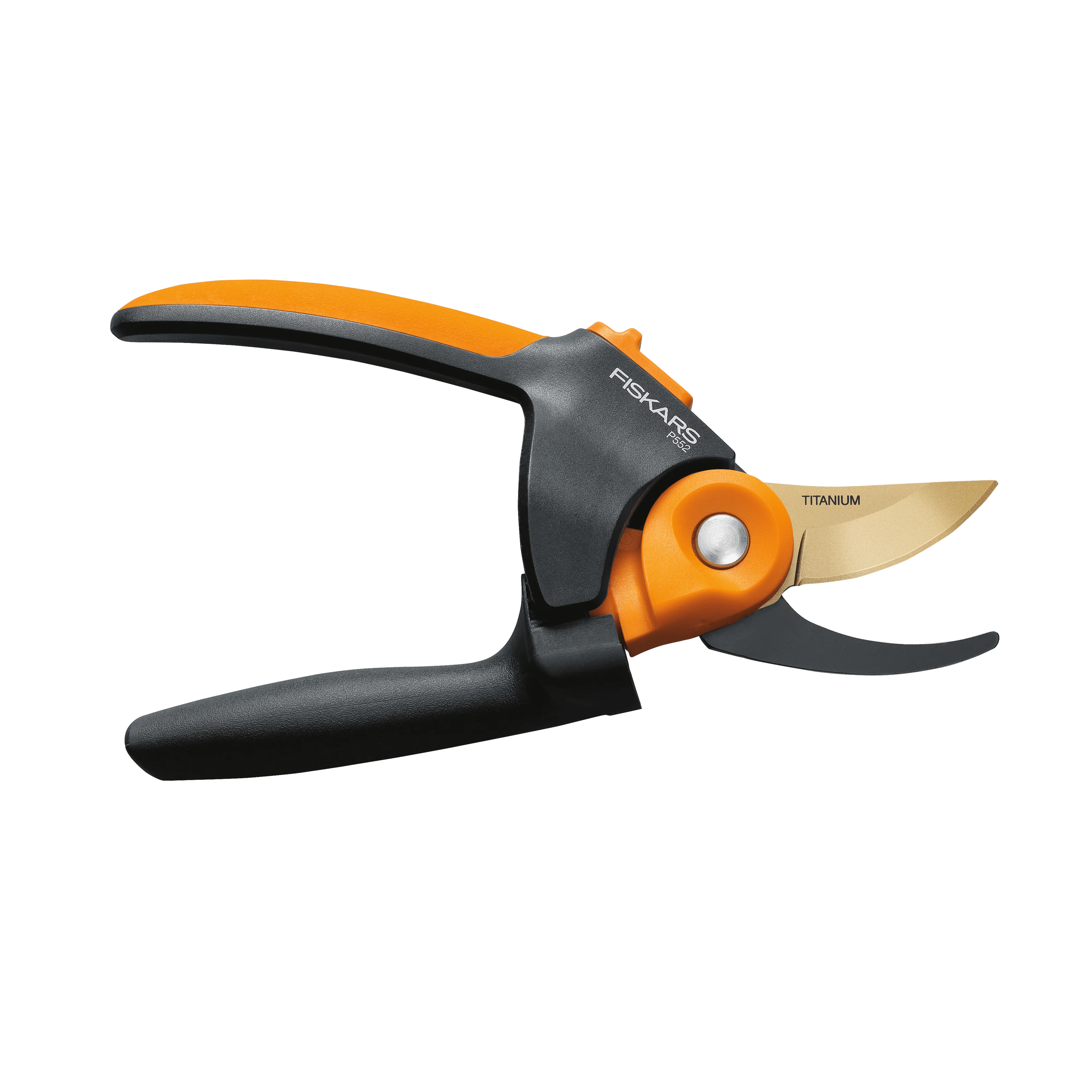 

11.5" Titanium Softgrip Bypass Pruner, 3/4" Cut Capacity Black and Orange