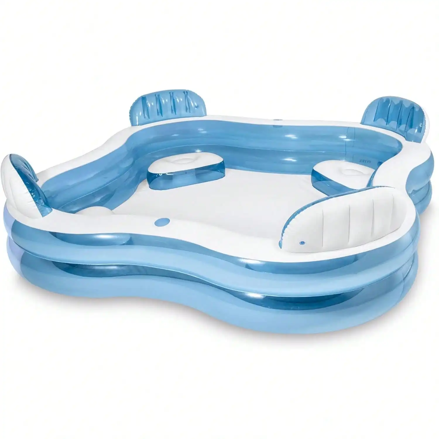 Swimming Pool, Inflatable Large Swim Center With 4 Built-In Seats Thick Paddling Pool For Summer Party Supply