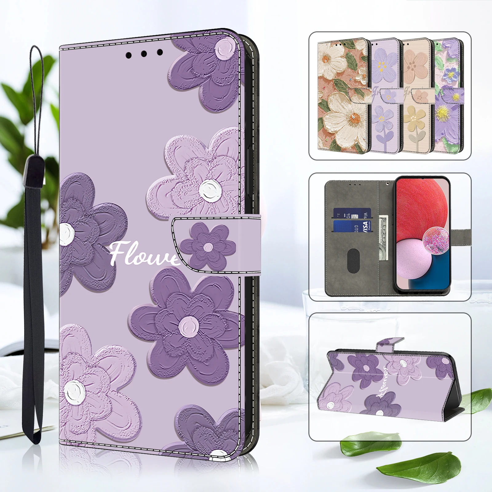 

3D Magnetic Flip Leather Wallet Case For iPhone 17 16 15 14 13 12 11 X Xr Xs 8 7 6 6s Se2 Se3 2022/20 Mini Air Plus Pro Max