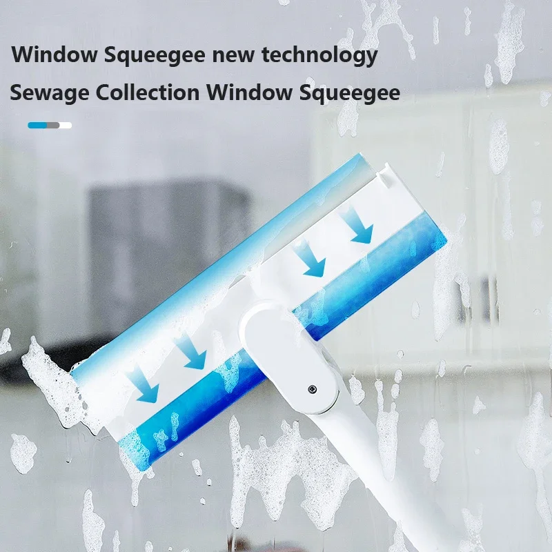 BOOMJOY  Live Broadcast Hot-selling Sewage Collection Window, Glass Squeegee Cleaner with Adjustable Pole