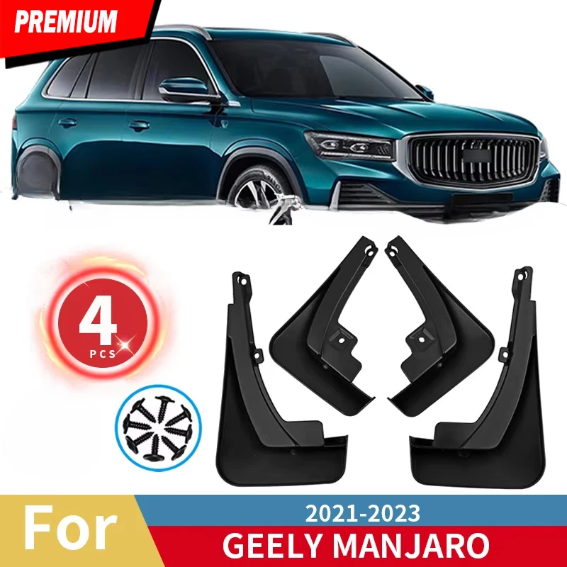 For Geely Manjaro Xingyue L Monjaro Kx11 2021 2022 2023 Mud Flaps Mudguards Guards Fender MudFlaps Front Rear Car Accessories