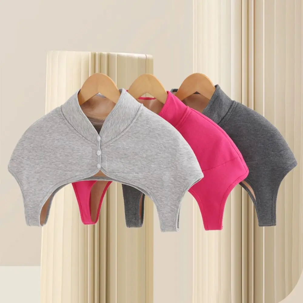 Universal Collar Shoulder Warmer Pad Comfortable Thermal Warm Shoulder Brace Breathable Thickened Shoulder Wrap Protector Office
