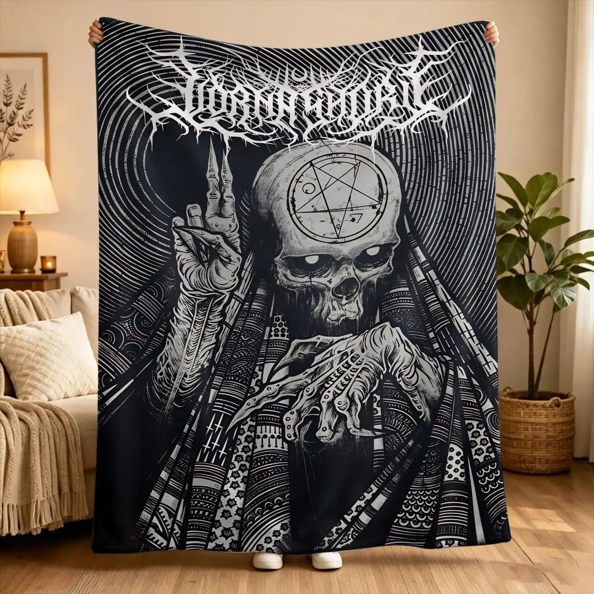 L-Lorna Shore Soft Blanket  Kids Adult Plush Throw Blanket Pattern Couch Bed Flannel Bedspread Sofa Bed Cover