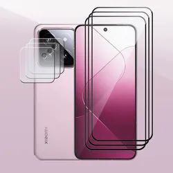 Tempered Glass For Xiaomi 14 Screen Protector Camera Soft Lens Film For Xiaomi Mi 14 Glass 9H Protecive