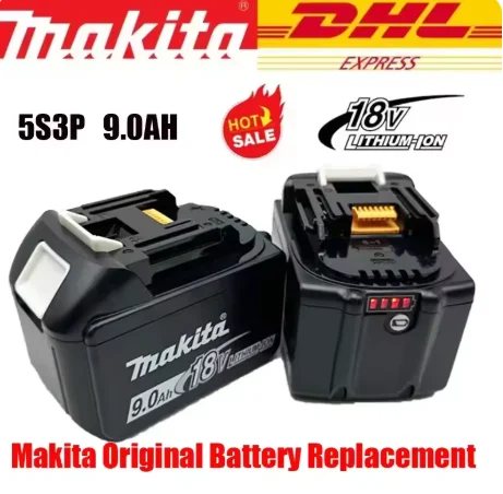 

riginal Makita 9Ahfor Makita 18V Battery BL1830B BL1850B BL1850 BL1840 BL1860 BL1815 Replacement Lithium Battery