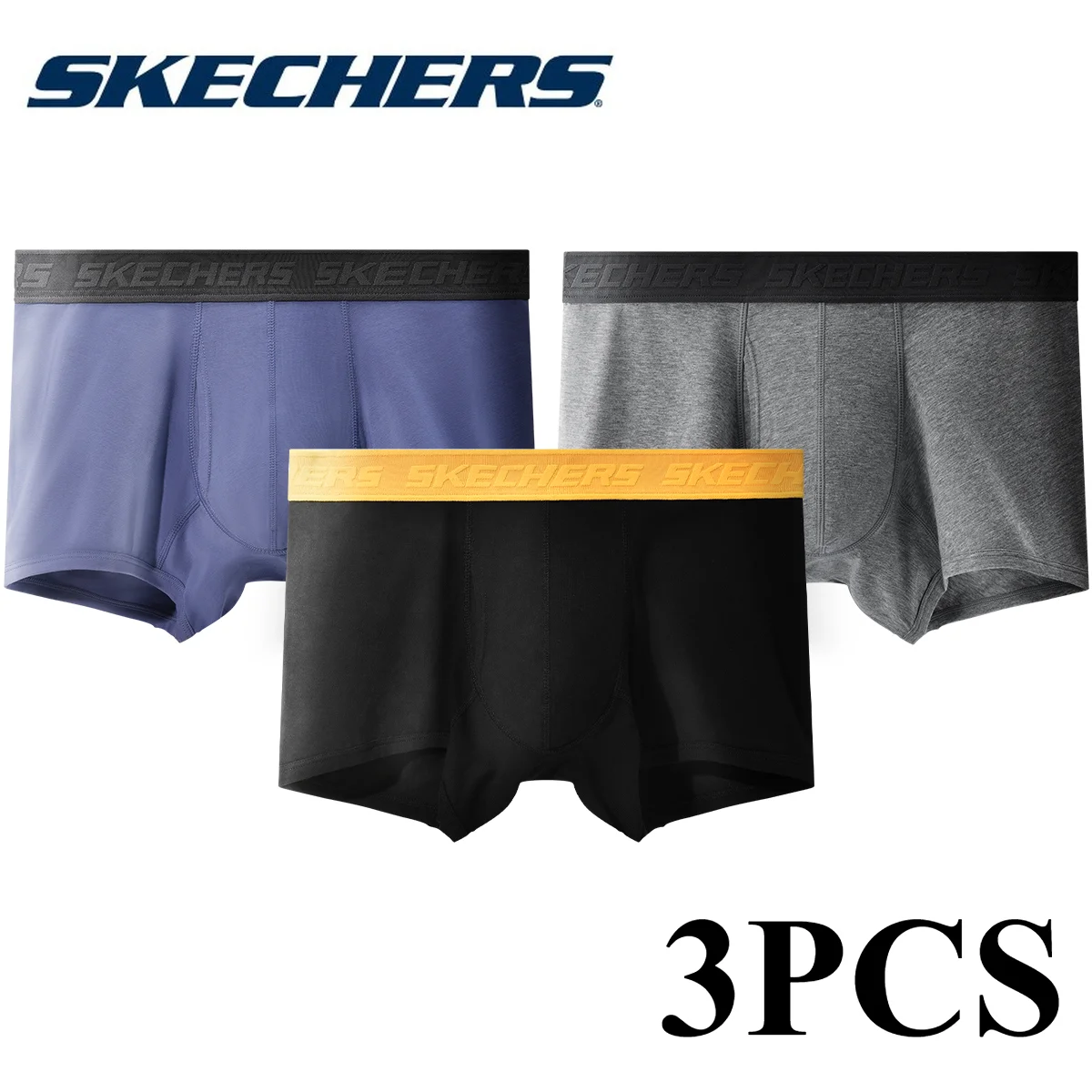 

Skechers Men Underwear Boxers Cotton Underpants Male Panties Breathable Comfortable Seamless Man Boxer Shorts U Convex Lingerie