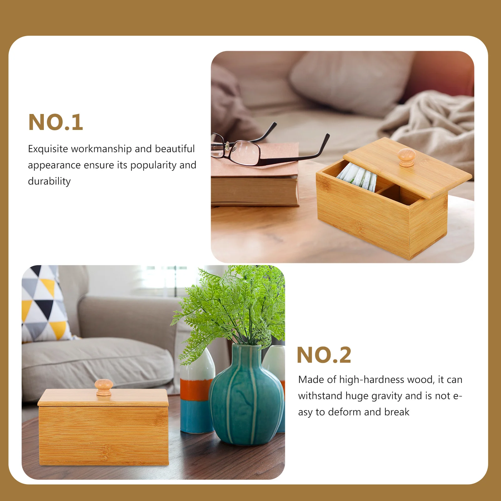 

1 pc Wooden Coffee Sugar Bag Storage Box Tea Organizer Case For Hotel Kitchen Cabinet Accessories High-Hardness Tea