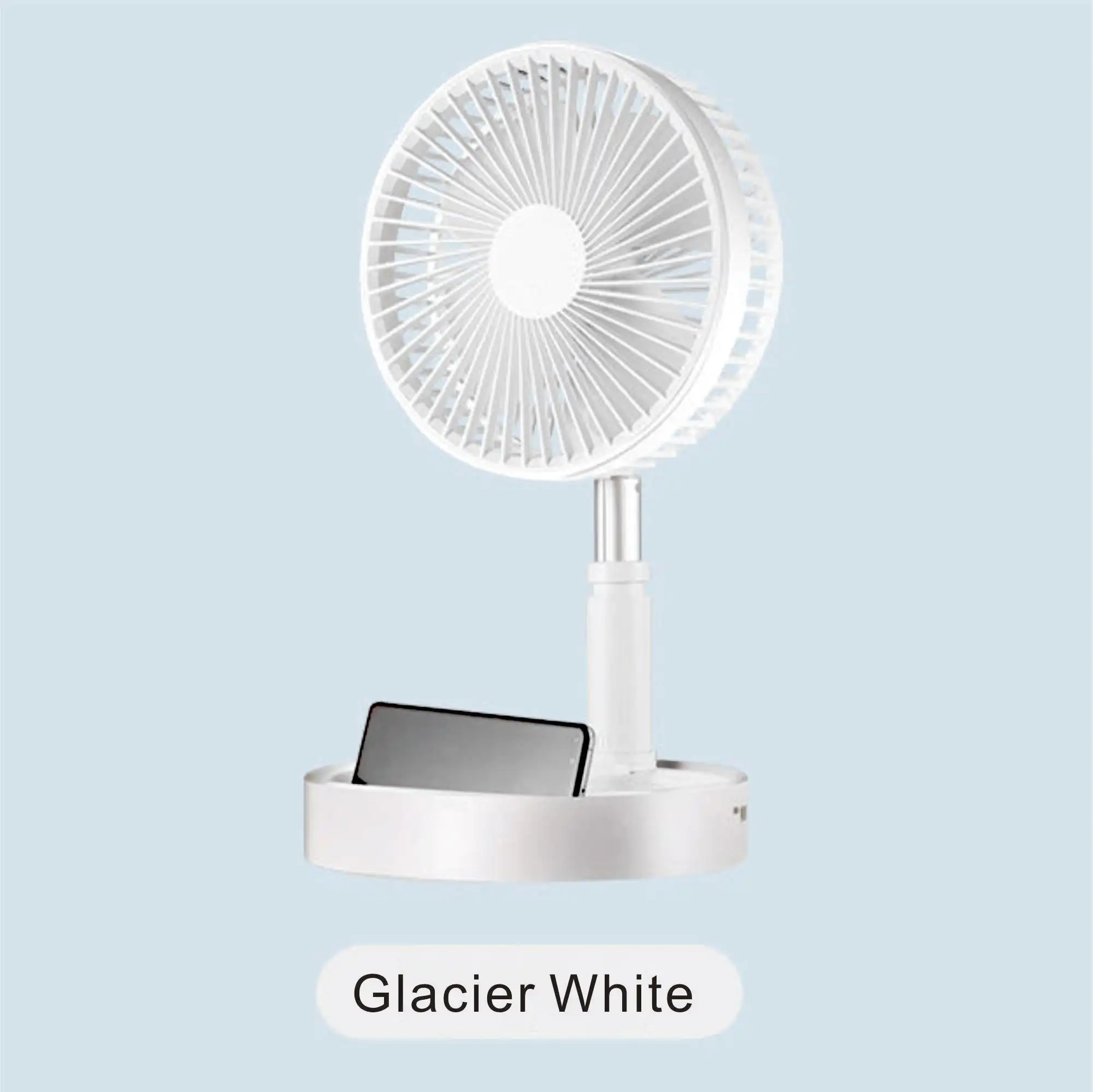 Ventilateur de charge pliable portable 7200 mAh petit ventilateur télécommande ventilateur de bureau ventilateur à base verticale adapté aux voyages de camping en intérieur