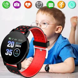 Montre connectée de sport pour enfants, horloge numérique Led, étanche, moniteur de fréquence cardiaque, moniteur d'activité physique