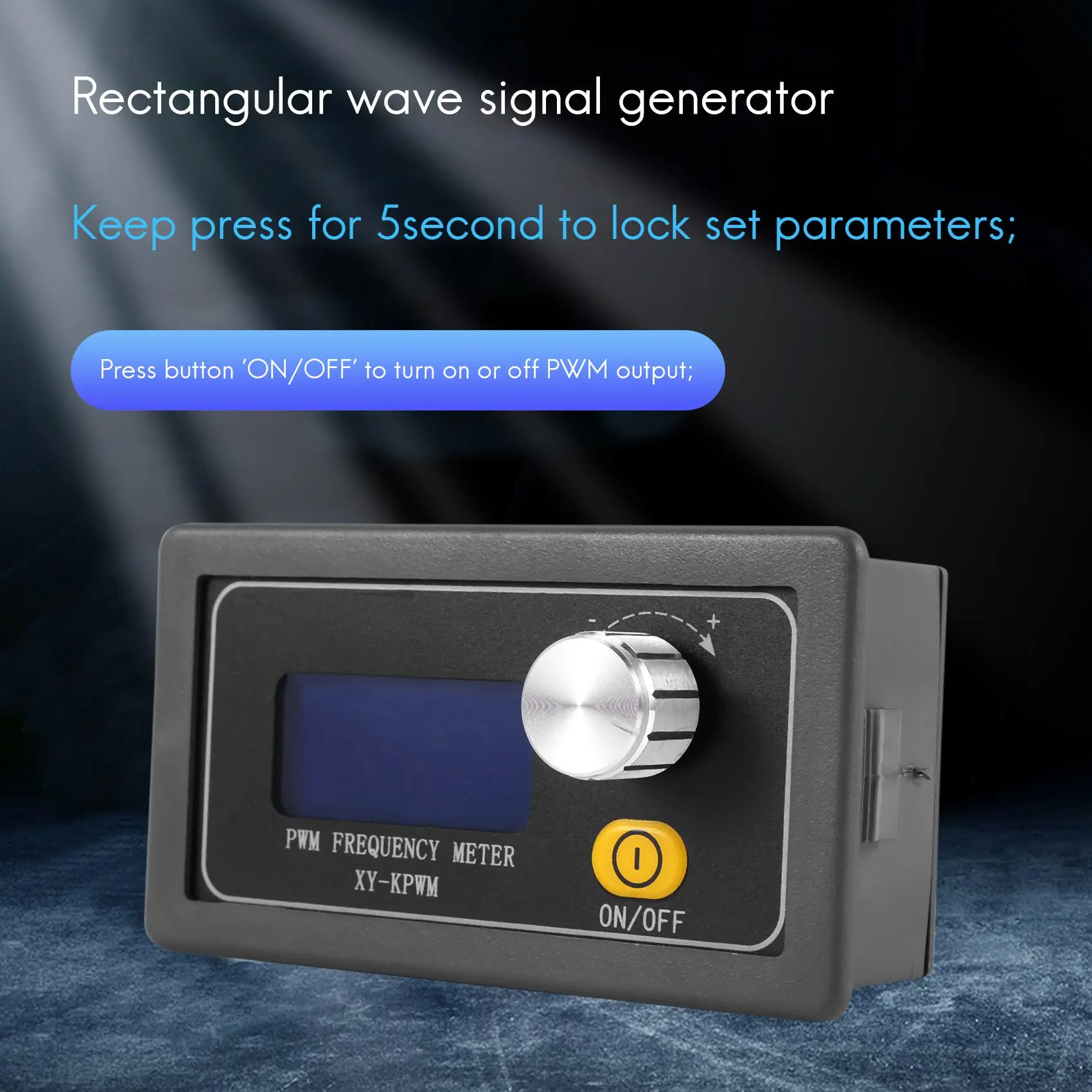 SLQZT PWM Frequenza degli Impulsi Duty Cycle Modulo Generatore di Segnale Ad Onda Quadra Regolabile 1HZ-150KHZ Generatore di Segnale Display LCD