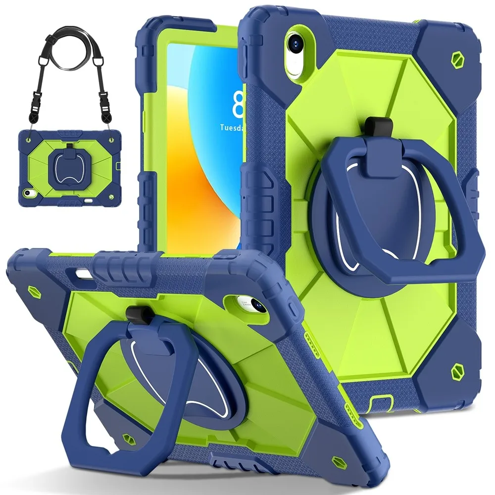 360 Rotating Shockproof Heavy Duty Safe Case for Huawei MatePad 11.5 S Air 11.5 SE 11 inch with Shoulder Strap Stand Back Cover