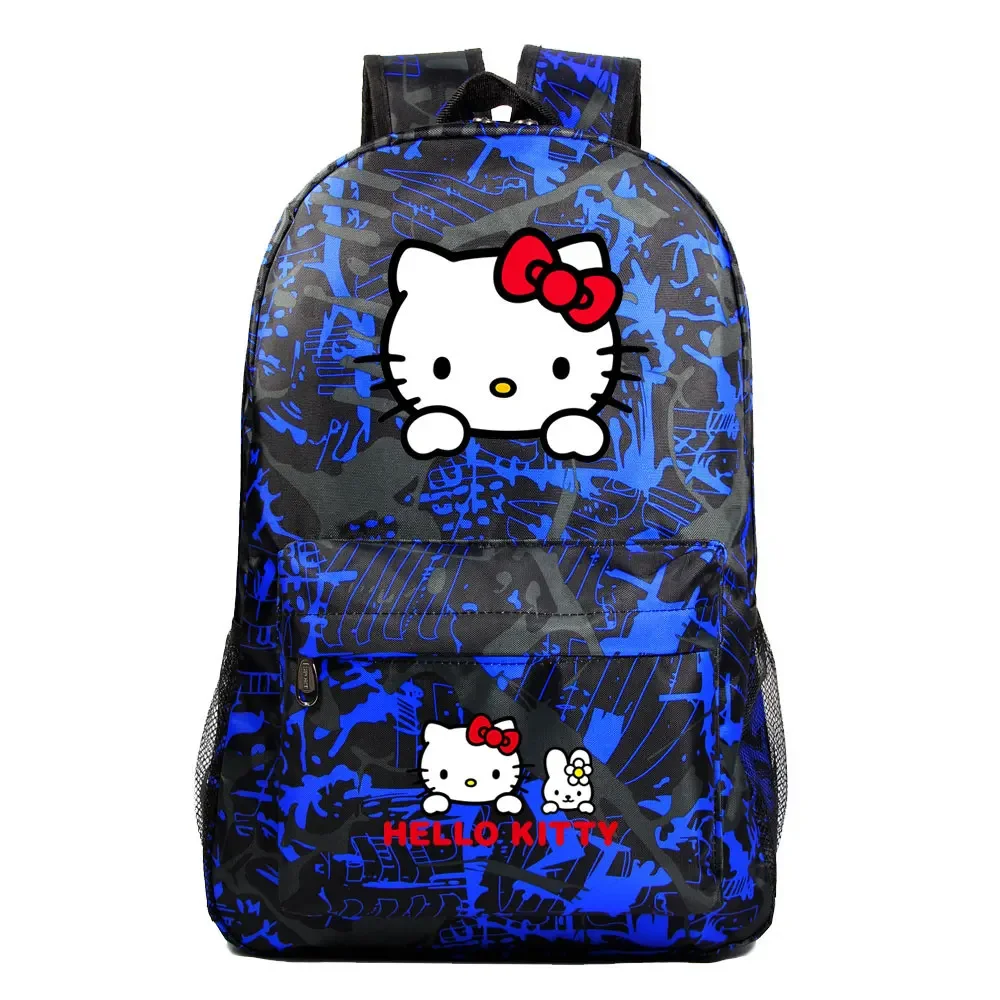 Mochilas de Hello Kitty para niños y niñas, morral escolar para adolescentes, estudiantes, ordenador portátil, de viaje, Kawaii, novedad