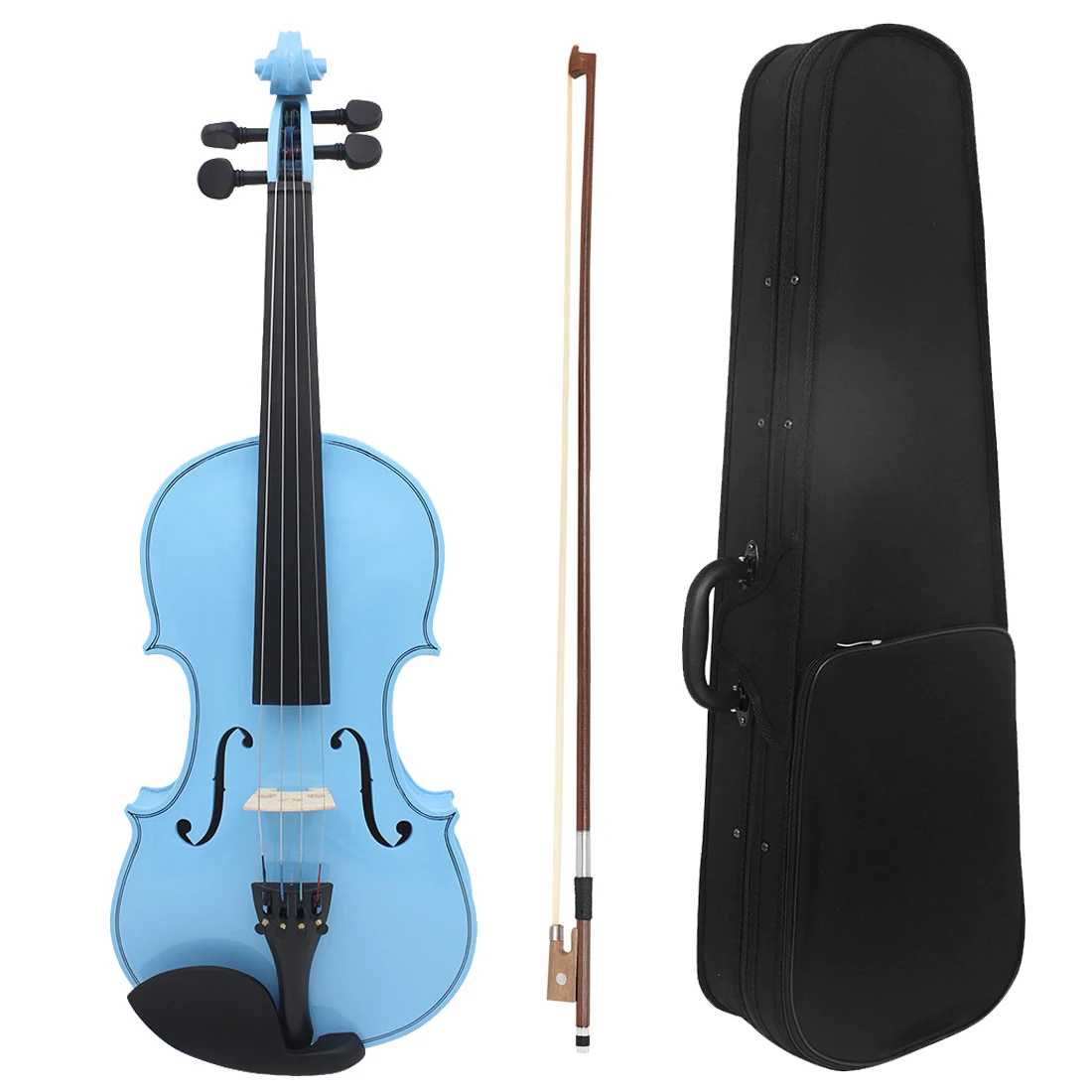 IRIN V-10 4/4 Colorful Violin Solid Wood Violin Set with Case Bow Professional Stringed Instrument Violin for Beginners Practice