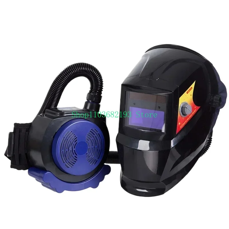 RHK Caretas Para Soldar Electronica High Quality PAPR Solar Powered Auto Darkening Air Fed Purifying Respirator Welding Helmet