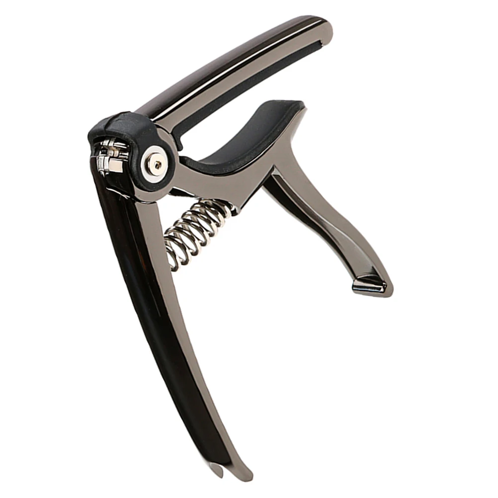 

Black Guitar Acoustic Classical Guitars Sleek Ukulele Tuner Ergonomic Musical Guitar Capo Instrument Attachment