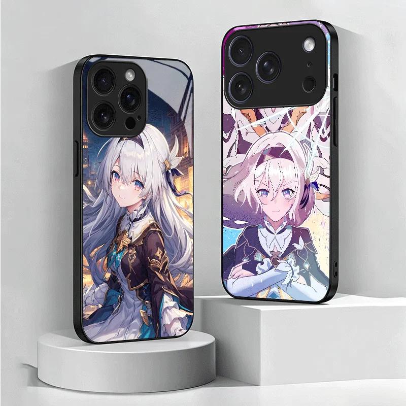 Funda de Teléfono de Vidrio Templado Honkai Star Rail Firefly para Samsung Galaxy A17 A16 A15 A14 A13 A57 A56 A55 A54 A53 A37 A36 A35 A34 A3