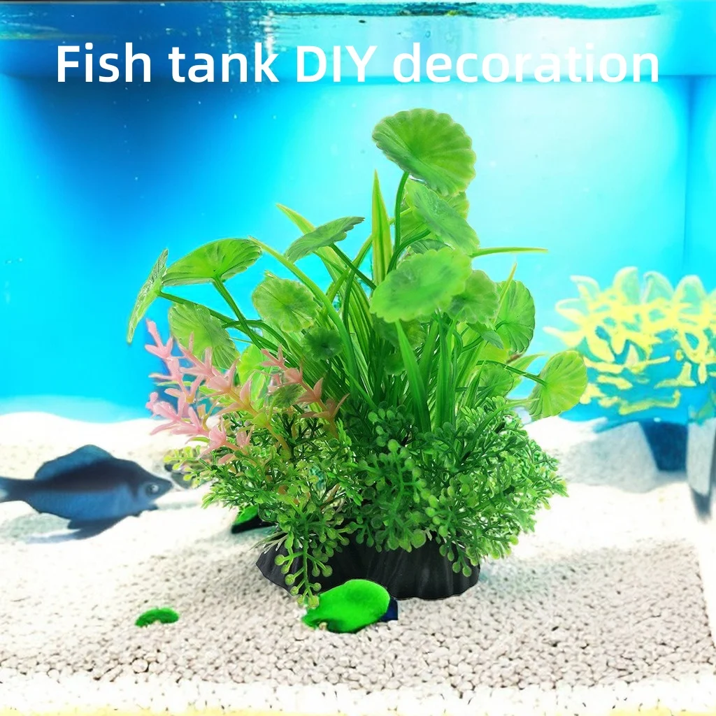 14cm/5.5inch Fish Tank Simulation Plant Aquarium Artificial DIY Decor Plants Water Grass Fish tank decorations