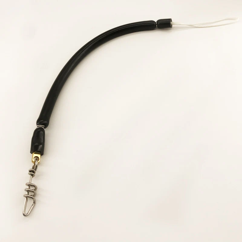40CM Speargun Bungee Látex Pesca submarina Cable de choque 360 °   Conector giratorio de latón para fusil de lanza, amortiguador de pesca, cable de choque giratorio