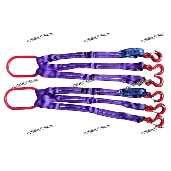 Combination Sling Two Legs 2t * 1m/3T * 1M Double Limbs 2 Forks 4 Legs Lifting Sling/4 Tons 1 Meter